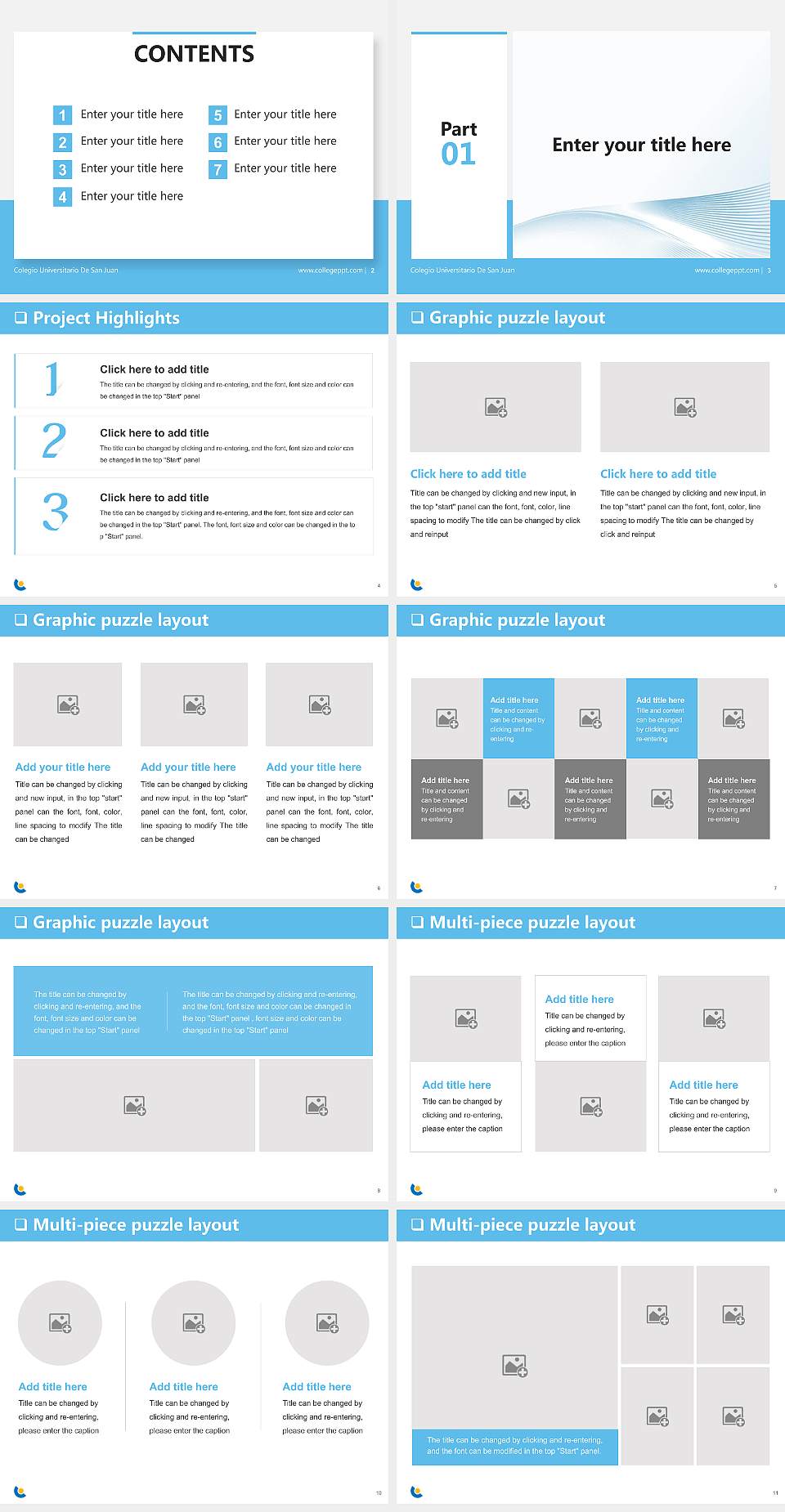 Colegio Universitario De San Juan General Purpose PPT Template4:3 ratio PPT effect preview image2