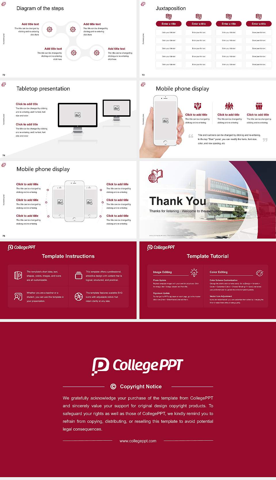 Claremont Mckenna College Competition/Entrepreneurship Contest PPT Template16:9 ratio PPT effect preview image9