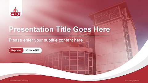 Christian Brothers University Lecture Sharing and Networking Event PPT Template