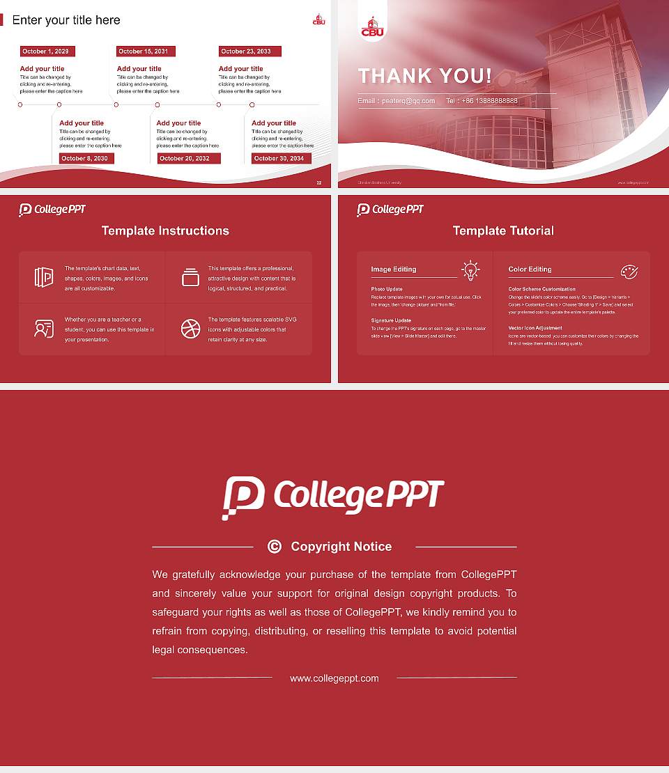 Christian Brothers University Lecture Sharing and Networking Event PPT Template16:9 ratio PPT effect preview image4