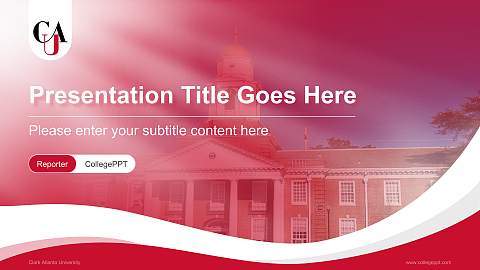 Clark Atlanta University Lecture Sharing and Networking Event PPT Template
