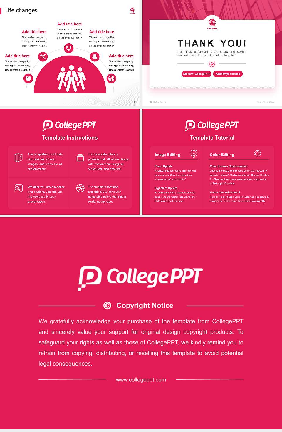 City College-Miami National Scholarship Defense PPT Template4:3 ratio PPT effect preview image4