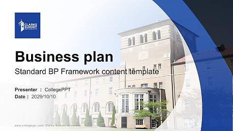 Clarks Summit University Competition/Entrepreneurship Contest PPT Template