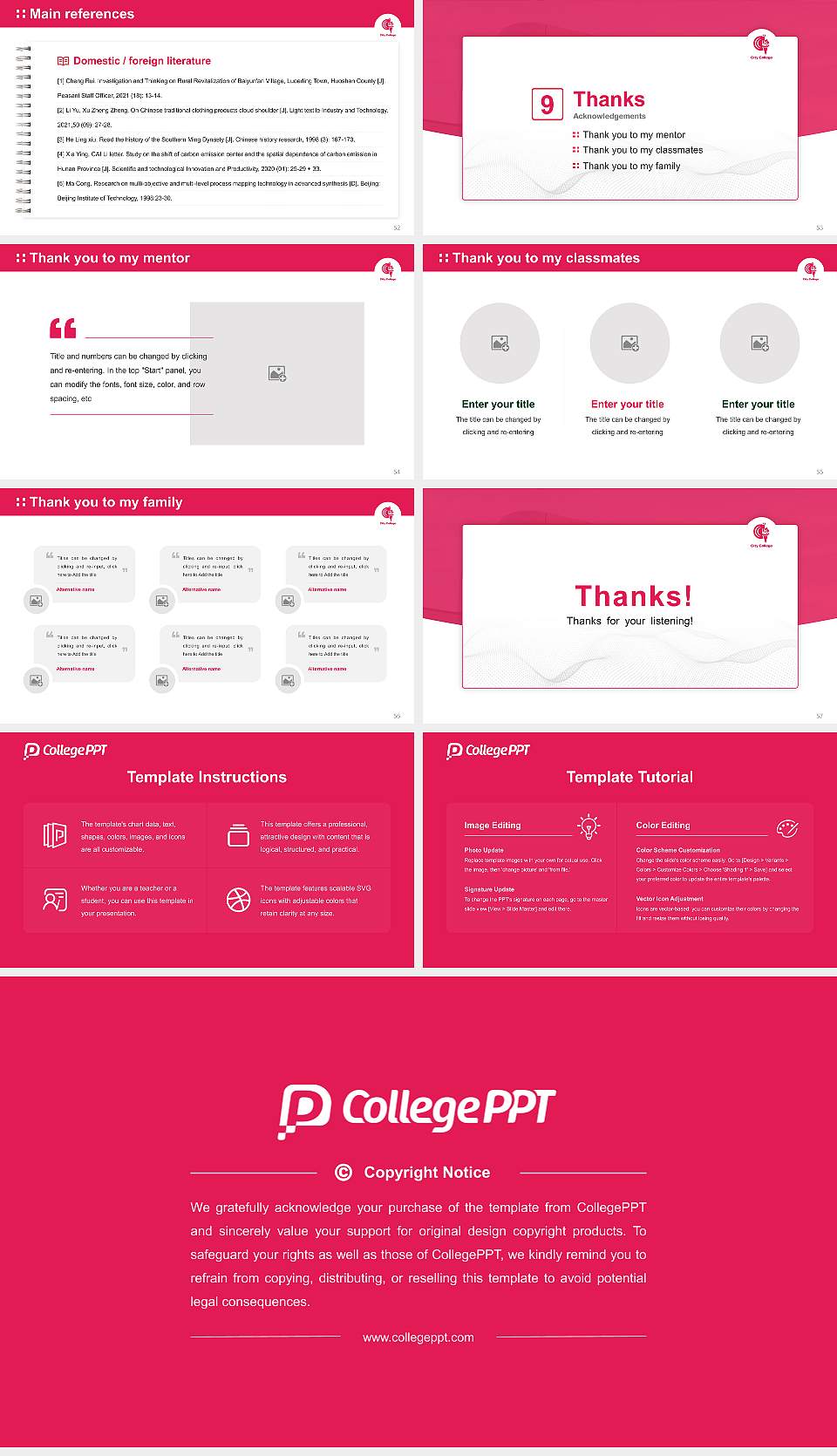 City College-Gainesville Graduation Thesis Defense PPT Template16:9 ratio PPT effect preview image7