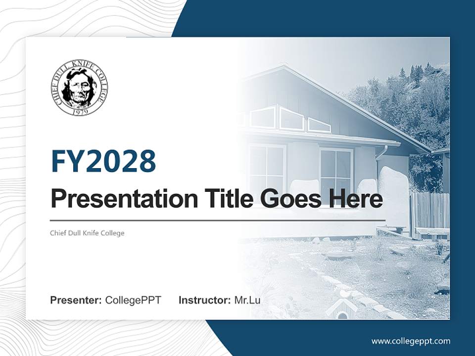 Chief Dull Knife College Academic Presentation/Research Findings Report PPT Template4:3 ratio PPT effect preview image5