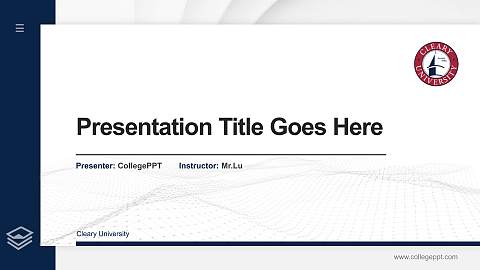 Cleary University Thesis Proposal/Graduation Defense PPT Template