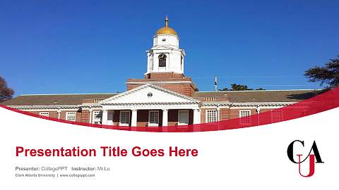 Clark Atlanta University Course/Courseware Creation PPT Template