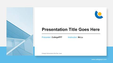 Colegio Universitario De San Juan General Purpose PPT Template
