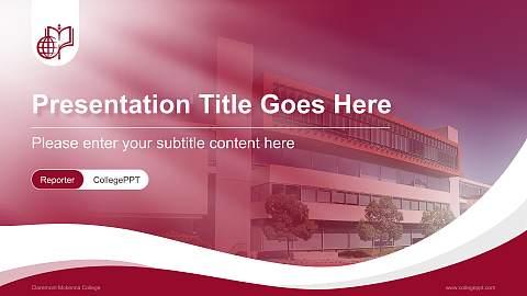 Claremont Mckenna College Lecture Sharing and Networking Event PPT Template