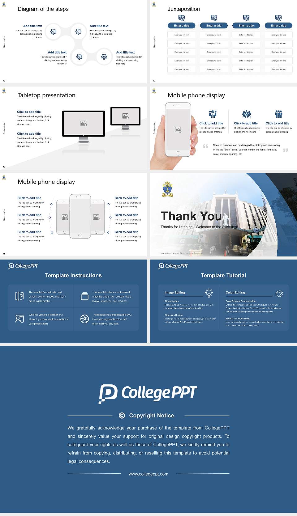 Christ the King Seminary Competition/Entrepreneurship Contest PPT Template16:9 ratio PPT effect preview image9