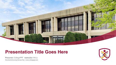 Cleveland University-Kansas City Course/Courseware Creation PPT Template