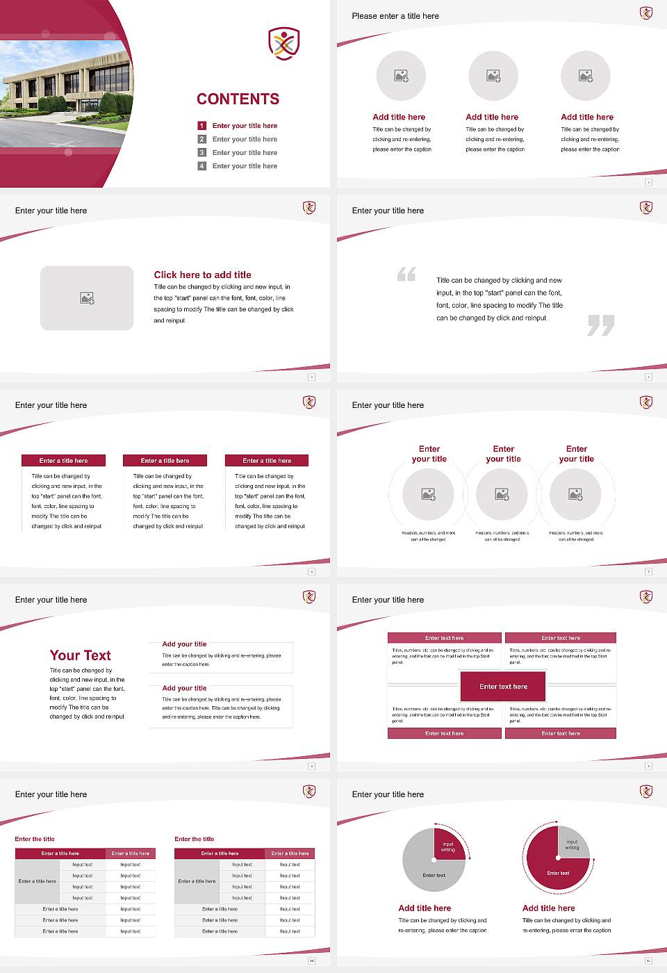 Cleveland University-Kansas City Course/Courseware Creation PPT Template16:9 ratio PPT effect preview image2