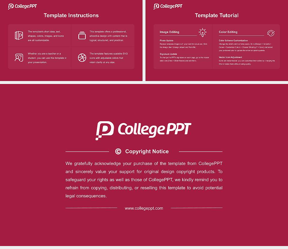 Cleveland University-Kansas City Course/Courseware Creation PPT Template16:9 ratio PPT effect preview image5
