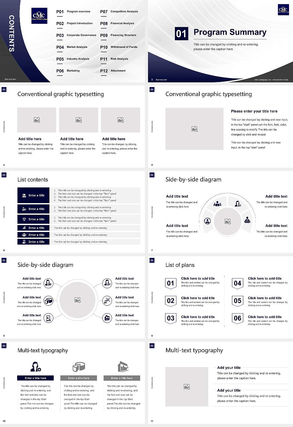 Christ Mission College Competition/Entrepreneurship Contest PPT Template16:9 ratio PPT effect preview image2