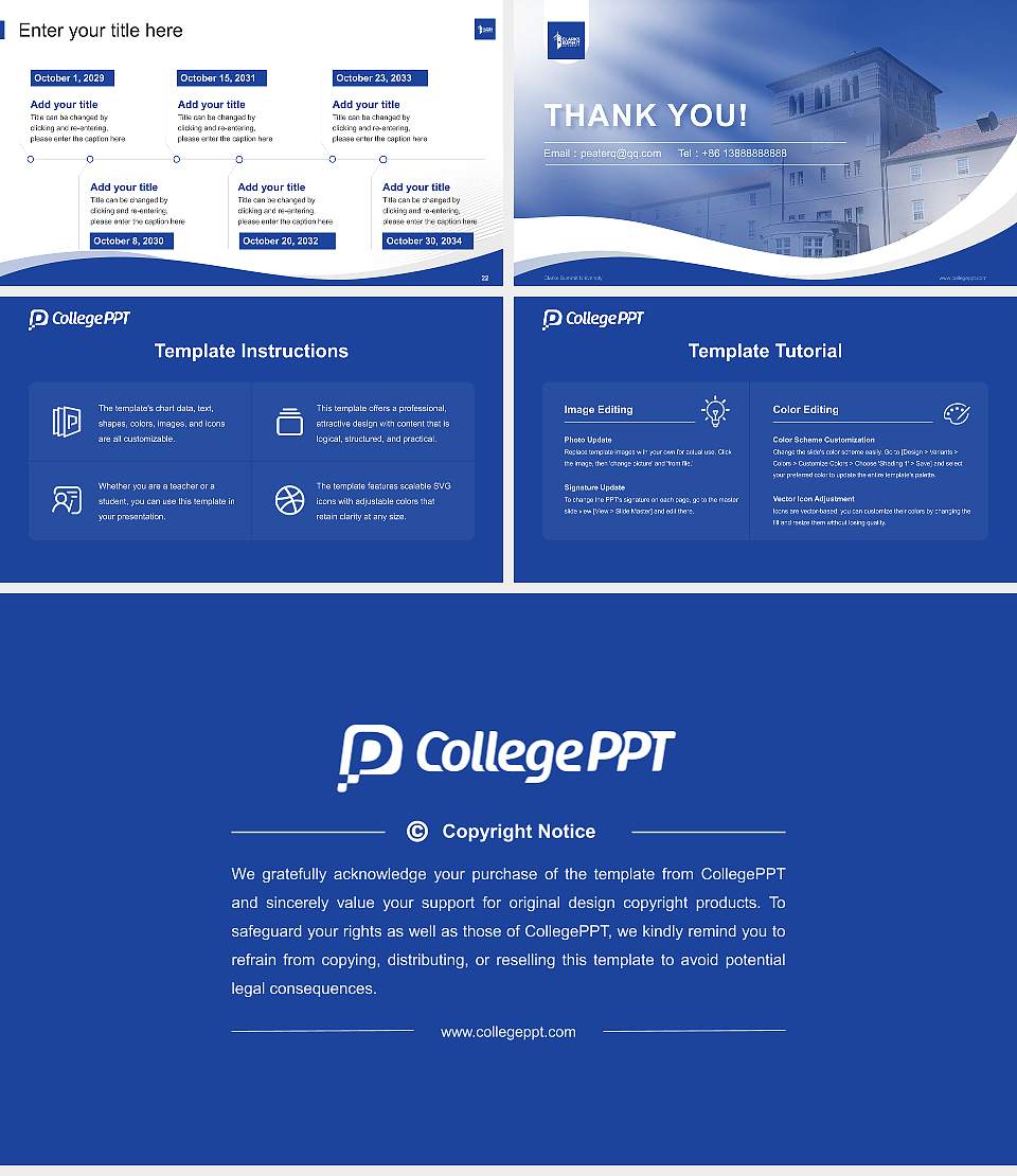 Clarks Summit University Lecture Sharing and Networking Event PPT Template16:9 ratio PPT effect preview image4