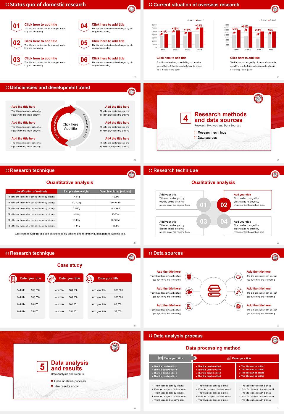 Clark University Graduation Thesis Defense PPT Template16:9 ratio PPT effect preview image4