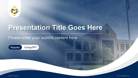Clarke University Lecture Sharing and Networking Event PPT Template