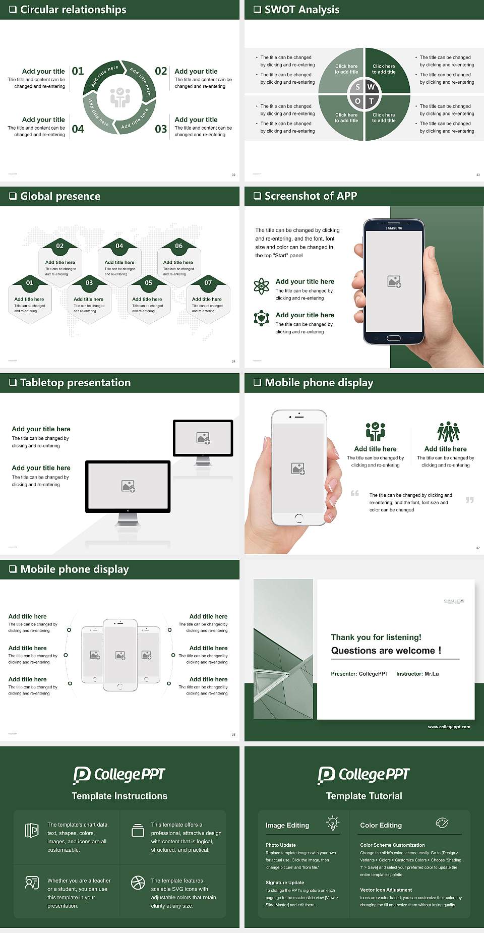 Charleston School of Law General Purpose PPT Template4:3 ratio PPT effect preview image5