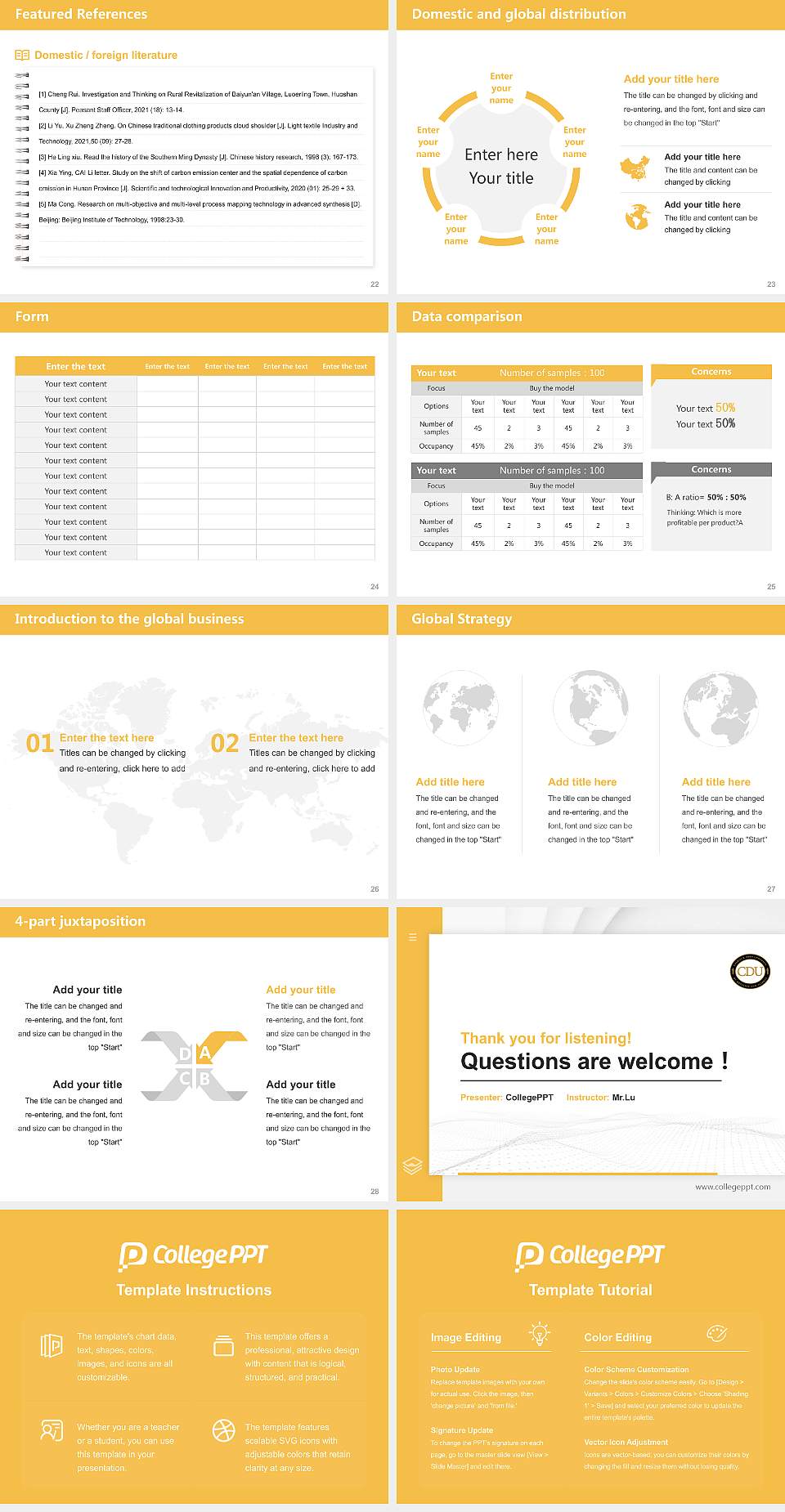 Charles R Drew University of Medicine and Science Thesis Proposal/Graduation Defense PPT Template4:3 ratio PPT effect preview image4