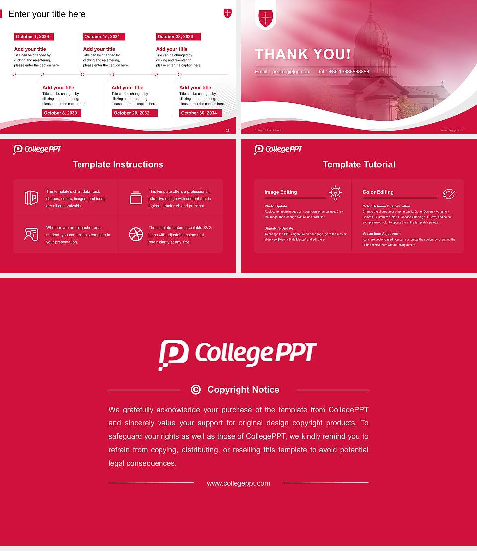 College of Saint Benedict Lecture Sharing and Networking Event PPT Template16:9 ratio PPT effect preview image4