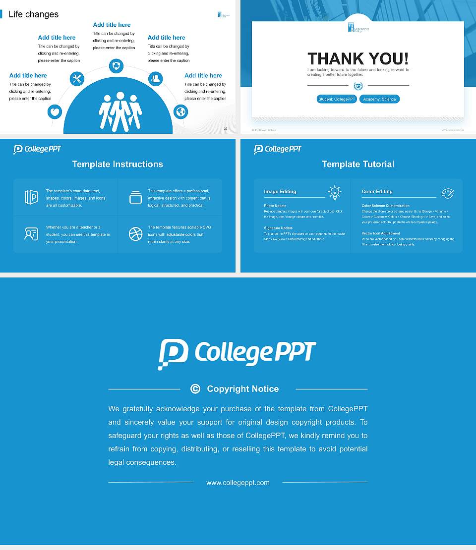 Colby-Sawyer College National Scholarship Defense PPT Template16:9 ratio PPT effect preview image4