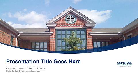 Charter Oak State College Course/Courseware Creation PPT Template