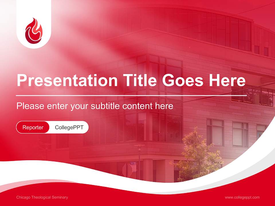 Chicago Theological Seminary Lecture Sharing and Networking Event PPT Template4:3 ratio PPT effect preview image4