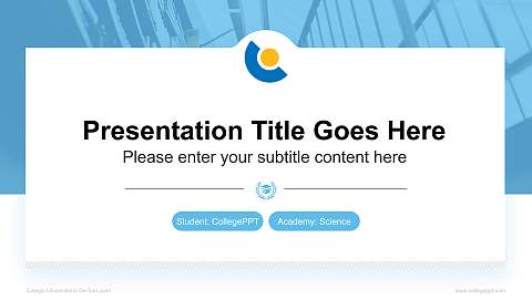 Colegio Universitario De San Juan National Scholarship Defense PPT Template