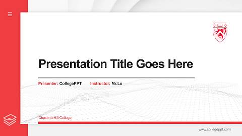 Chestnut Hill College Thesis Proposal/Graduation Defense PPT Template