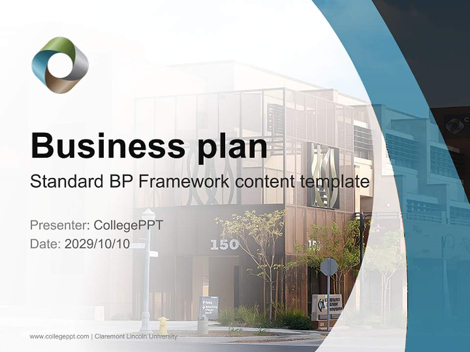 Claremont Lincoln University Competition/Entrepreneurship Contest PPT Template4:3 ratio PPT effect preview image9