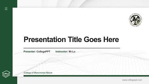 College of Menominee Nation Thesis Proposal/Graduation Defense PPT Template