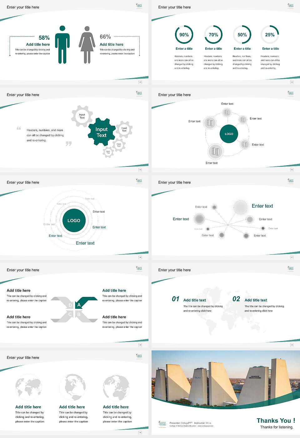 College of Biblical Studies-Houston Course/Courseware Creation PPT Template16:9 ratio PPT effect preview image4