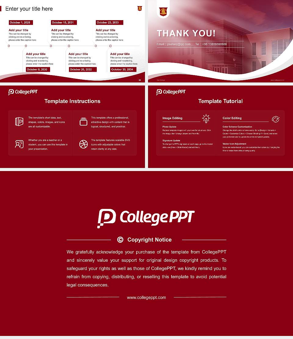 Coe College Lecture Sharing and Networking Event PPT Template16:9 ratio PPT effect preview image4