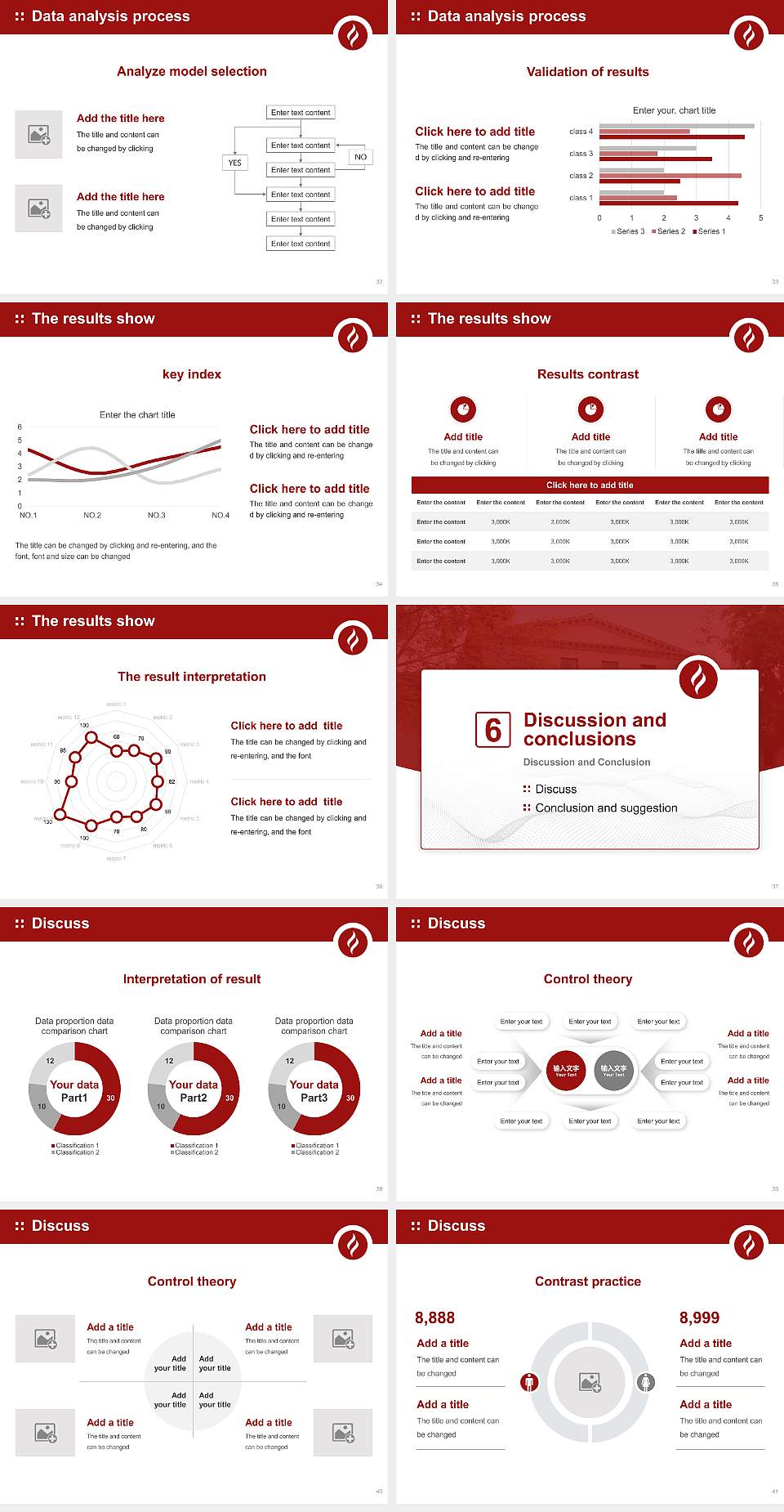 Claremont Graduate University Graduation Thesis Defense PPT Template4:3 ratio PPT effect preview image5