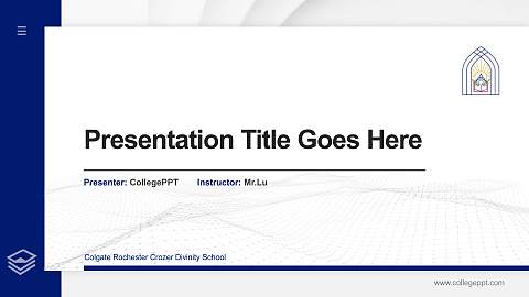Colgate Rochester Crozer Divinity School Thesis Proposal/Graduation Defense PPT Template