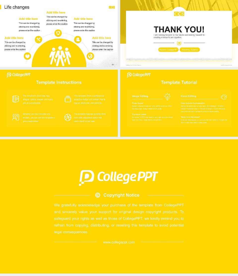 College for Creative Studies National Scholarship Defense PPT Template16:9 ratio PPT effect preview image4