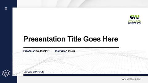 City Vision University Thesis Proposal/Graduation Defense PPT Template