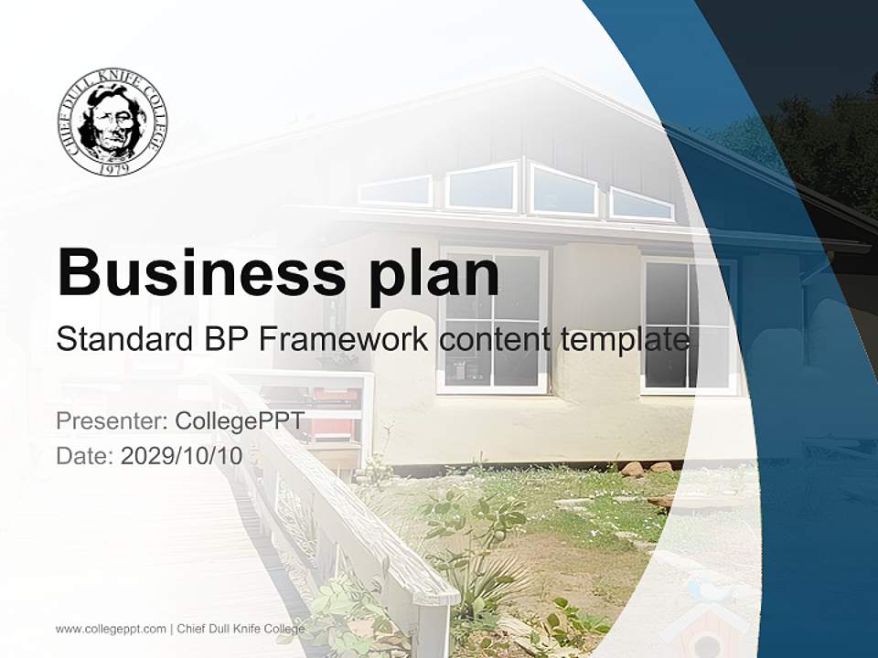 Chief Dull Knife College Competition/Entrepreneurship Contest PPT Template4:3 ratio PPT effect preview image9