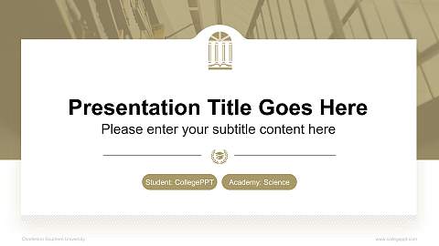 Charleston Southern University National Scholarship Defense PPT Template