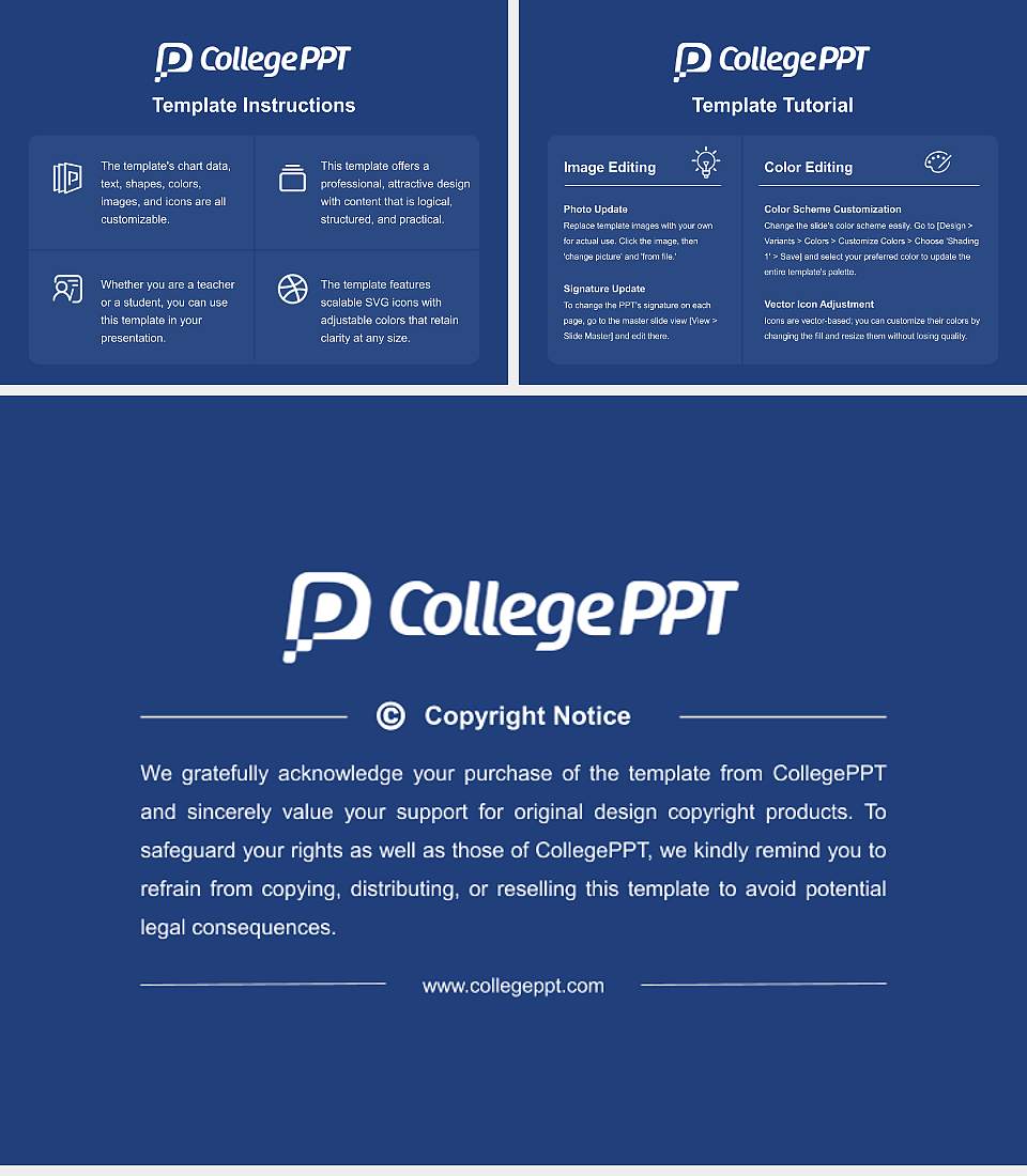 Coastal Pines Technical College Course/Courseware Creation PPT Template4:3 ratio PPT effect preview image5