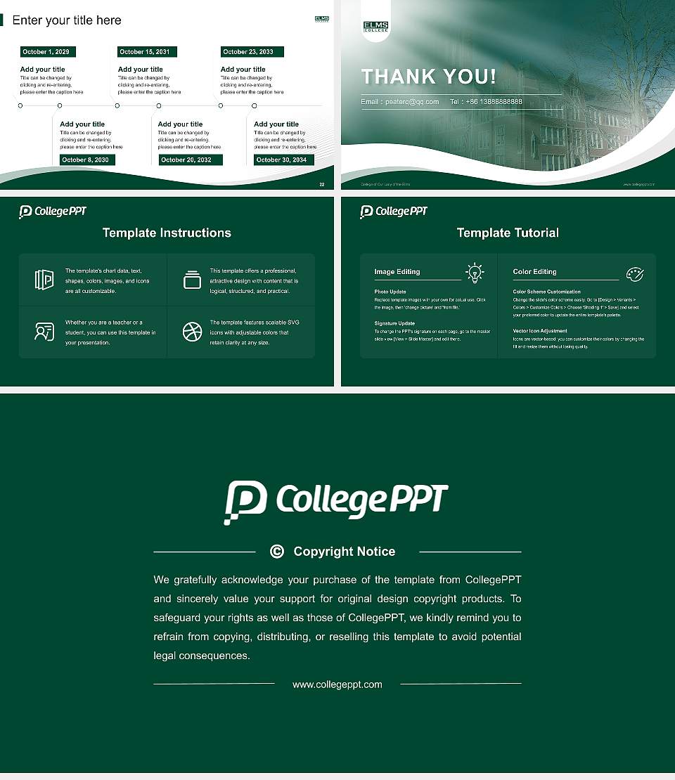 College of Our Lady of the Elms Lecture Sharing and Networking Event PPT Template16:9 ratio PPT effect preview image4