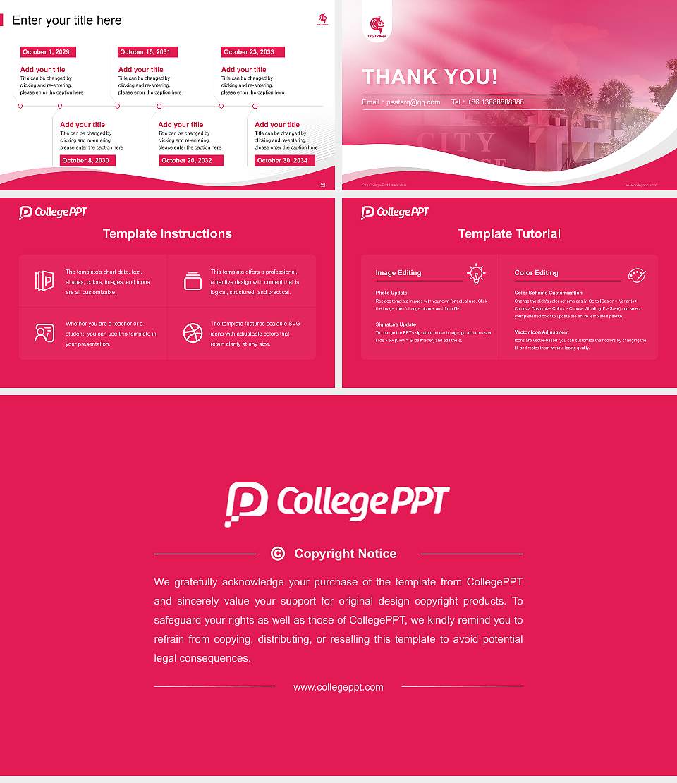 City College-Fort Lauderdale Lecture Sharing and Networking Event PPT Template16:9 ratio PPT effect preview image4