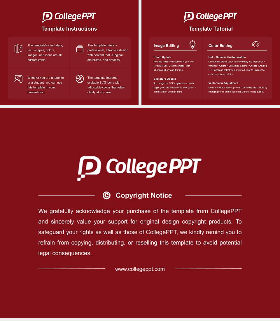 Colgate University Academic Presentation/Research Findings Report PPT Template4:3 ratio PPT effect preview image5