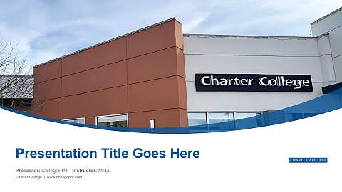 Charter College Course/Courseware Creation PPT Template