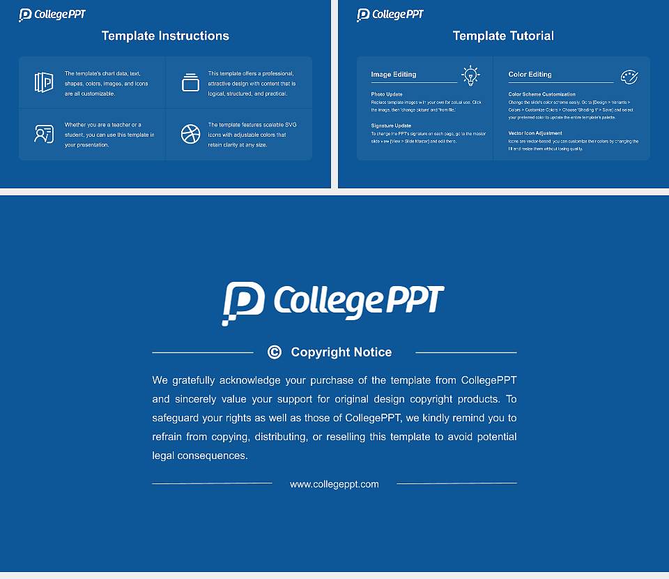 Charter College Course/Courseware Creation PPT Template16:9 ratio PPT effect preview image5