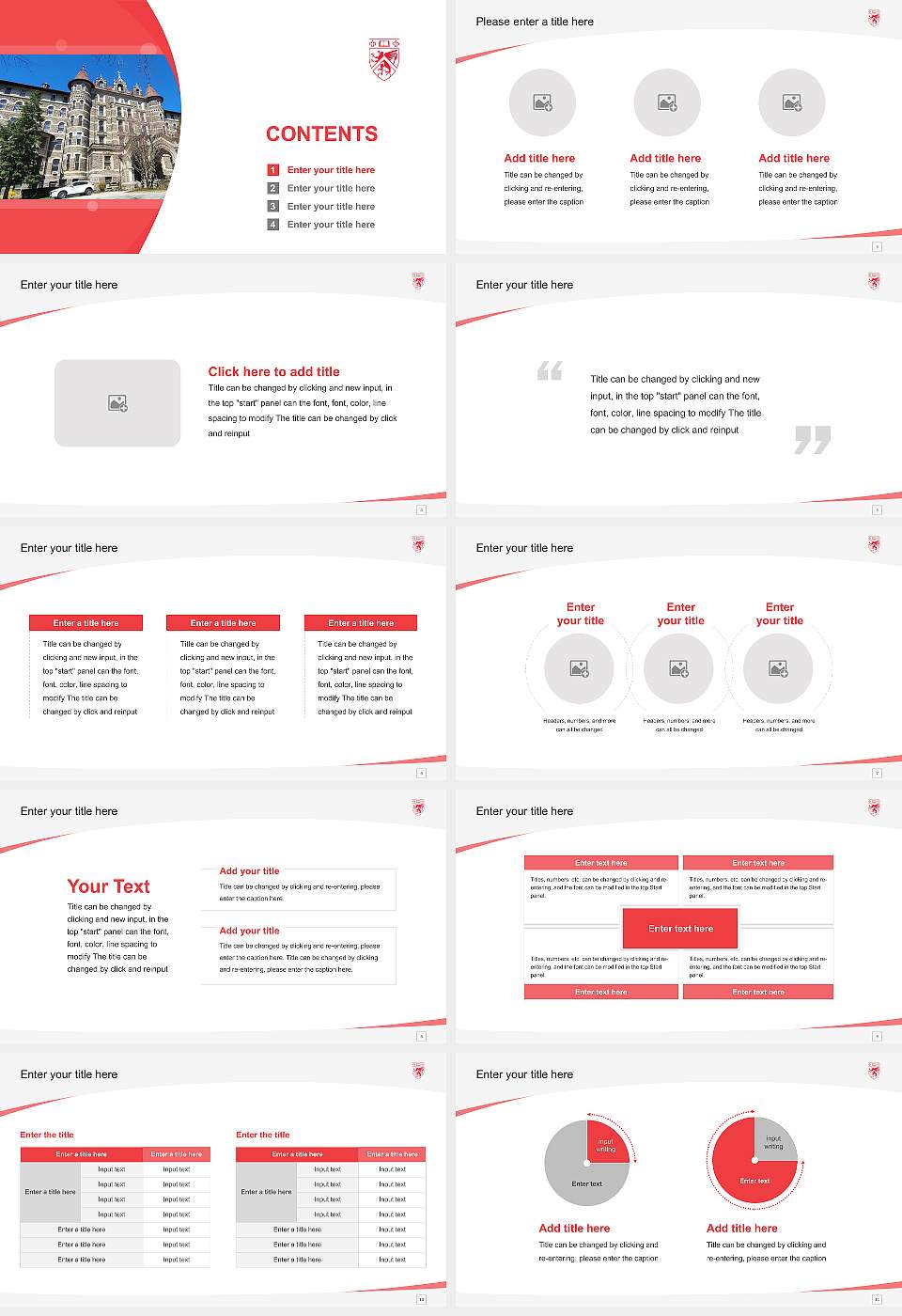 Chestnut Hill College Course/Courseware Creation PPT Template16:9 ratio PPT effect preview image2