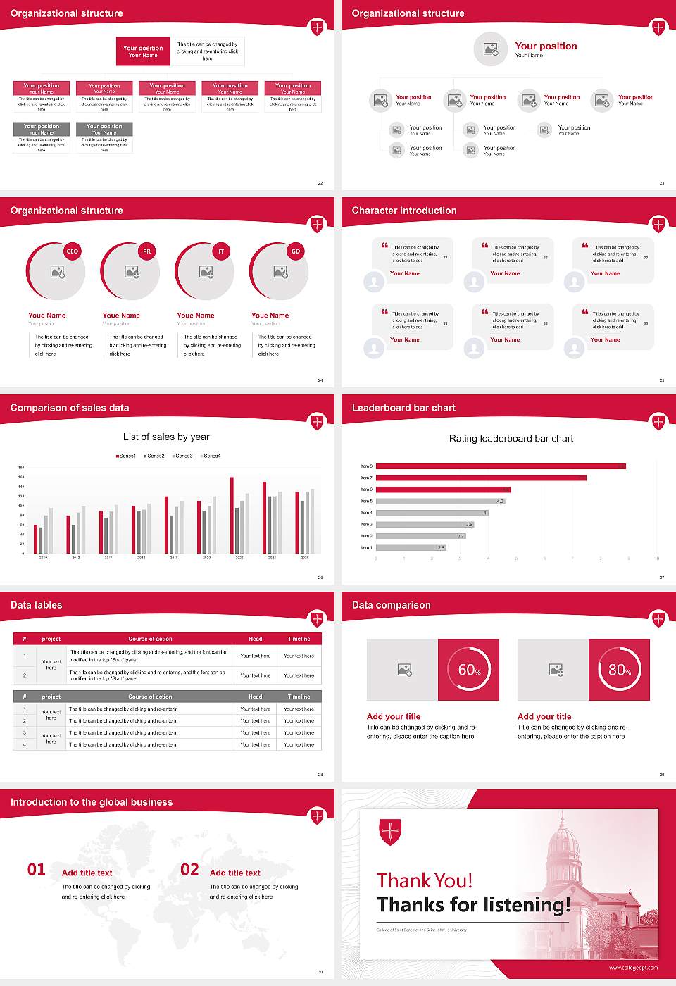 College of Saint Benedict and Saint John’s University Academic Presentation/Research Findings Report PPT Template16:9 ratio PPT effect preview image4