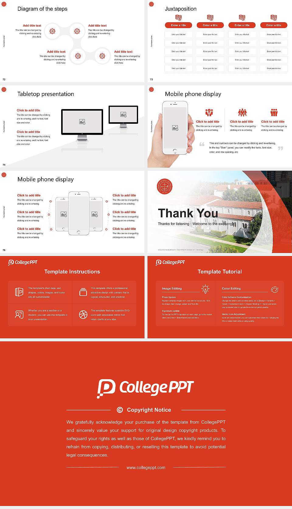 Claremont School of Theology Competition/Entrepreneurship Contest PPT Template16:9 ratio PPT effect preview image9