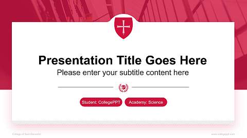 College of Saint Benedict National Scholarship Defense PPT Template
