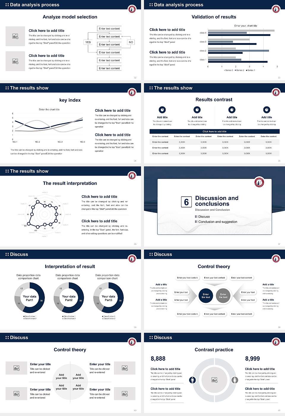 Cleary University Graduation Thesis Defense PPT Template16:9 ratio PPT effect preview image5